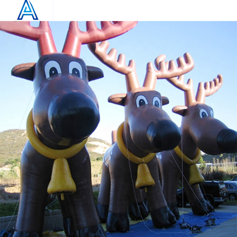 Manufacturer factory OEM customize big giant large huge inflatable Christmas deer reindeer horse model toy