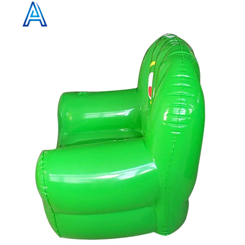 Factory wholesale indoor outdoor adult kids' PVC inflatable furniture portable seat air blow up sofa couch outdoor