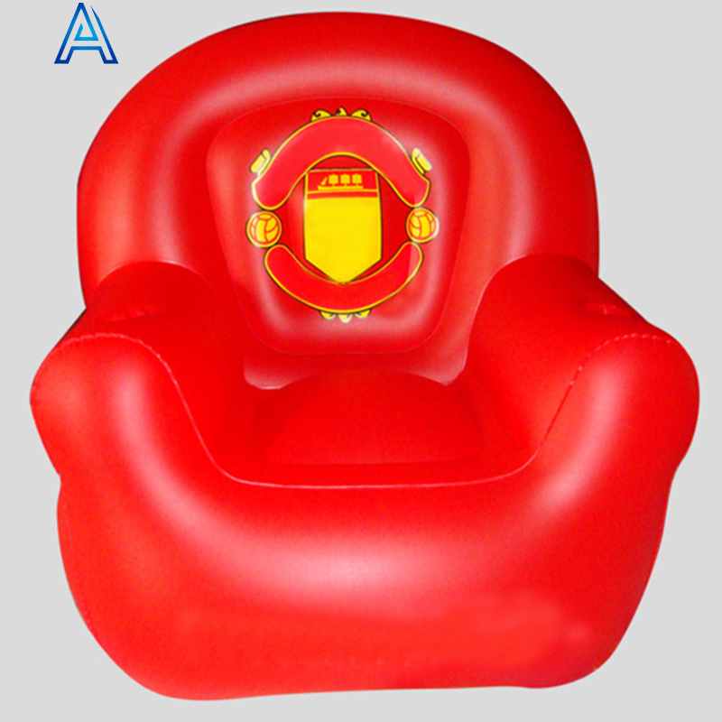 Sports event football soccer game fan cheering sofa seat chair with customize logo for inflatable furniture couch