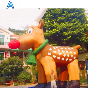 Oxford cloth high quality huge large big giant inflatable square zoo activity show reindeer for blow up advertising deer