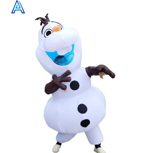 Christmas activity show celebration inflatable snowman costume inflatable bird costume for blow up dress