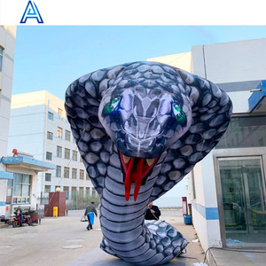 Factory hot sale giant inflatable snake for advertising 3D animal model stage property