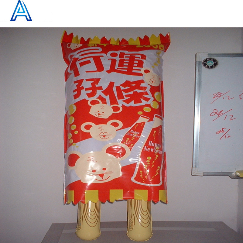 Factory customize printing vinyl PVC inflatable sugar model for air blow candy biscuit model toy