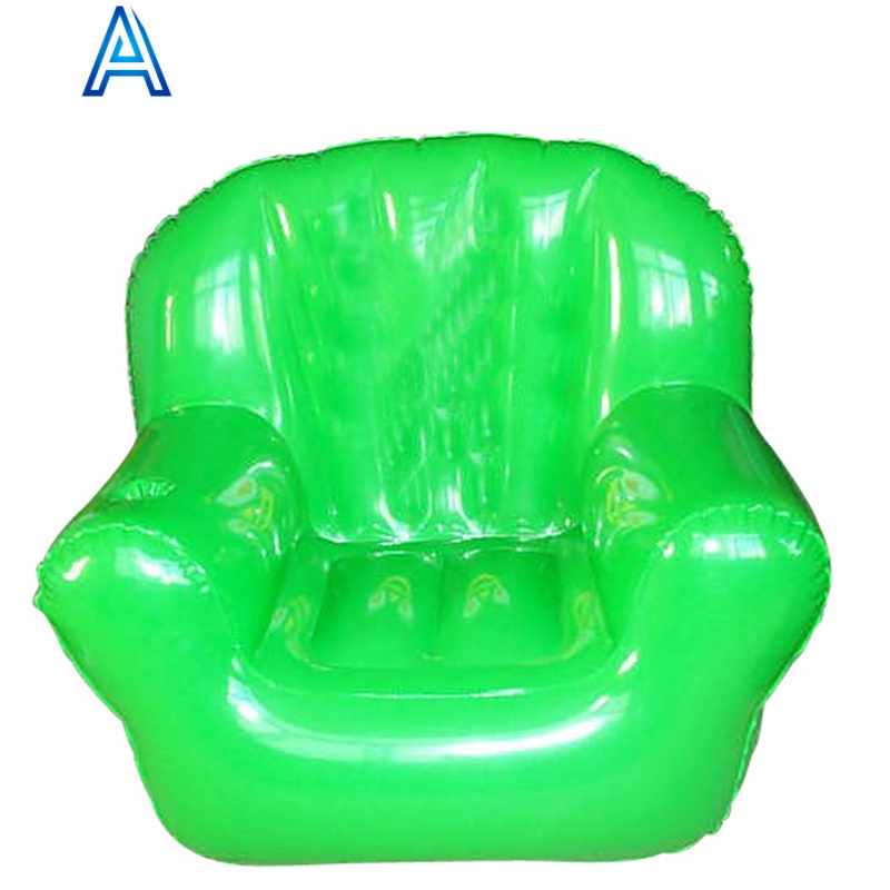 New design customize PVC inflatable sofa chair with ice cooler for beer drinks cooler couch sofa chair