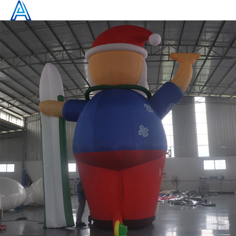 Custom size huge big large giant inflatable Christmas Santa Claus for air blown man woman boy girl model for Christmas