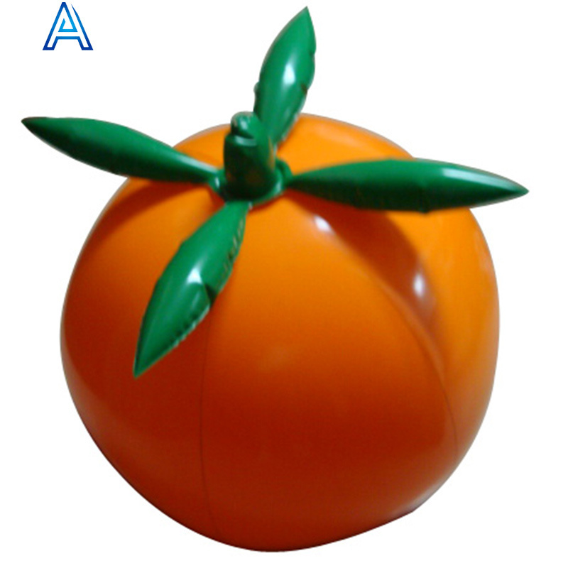 China factory OEM customize design vinyl PVC inflatable orange peach apple model fruit model toy