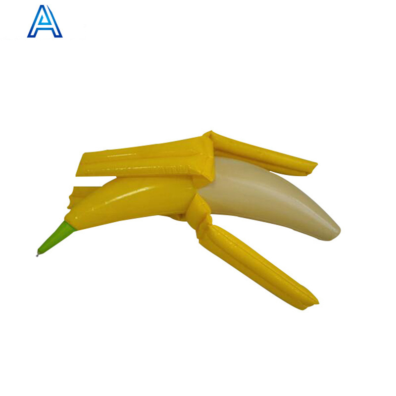 PVC inflatable banana model for lifelike fruit model toy customized advertising promotional toy