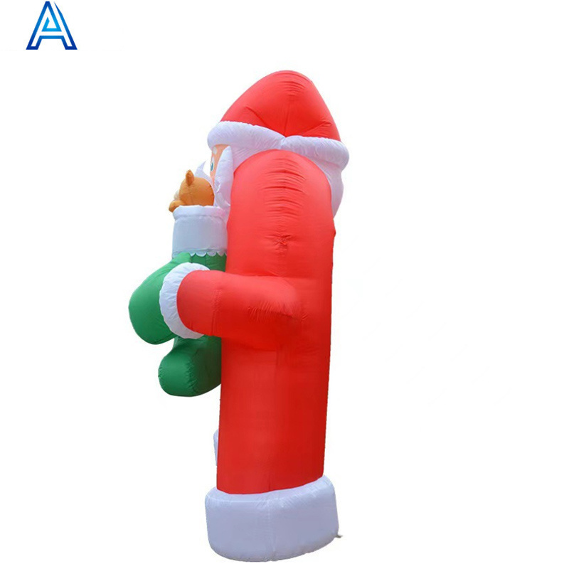 Christmas decoration huge big large inflatable Santa Claus snowman socks stocking decoration archway arch gate