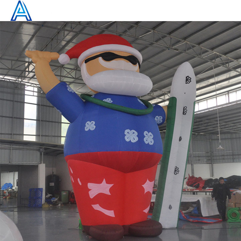 Custom size huge big large giant inflatable Christmas Santa Claus for air blown man woman boy girl model for Christmas