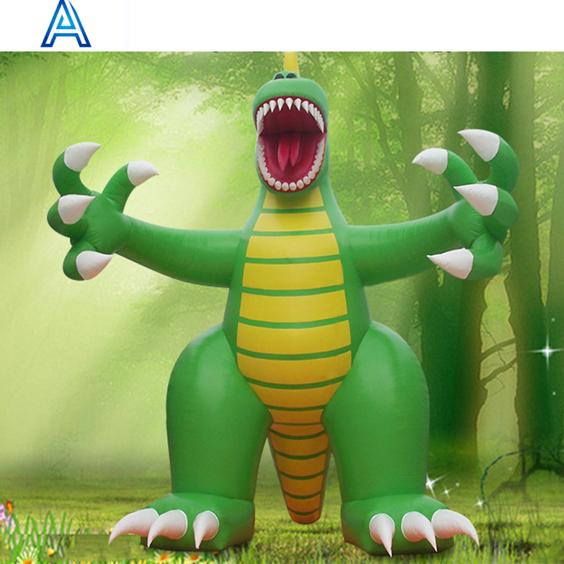 Factory customize OEM oxford cloth big large giant huge inflatable dinosaur for blow up 3D dinosaur animal model toy