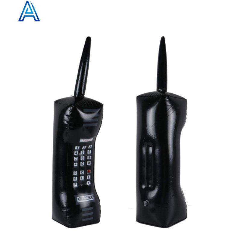 PVC air blow inflatable mobile phone cellphone model toy for advertising promotional phone toy