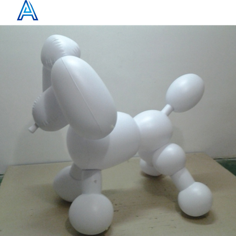 High quality durable PVC inflatable lifelike dog puppy pet animal for inflatable poodle wolf 3D figure model toy