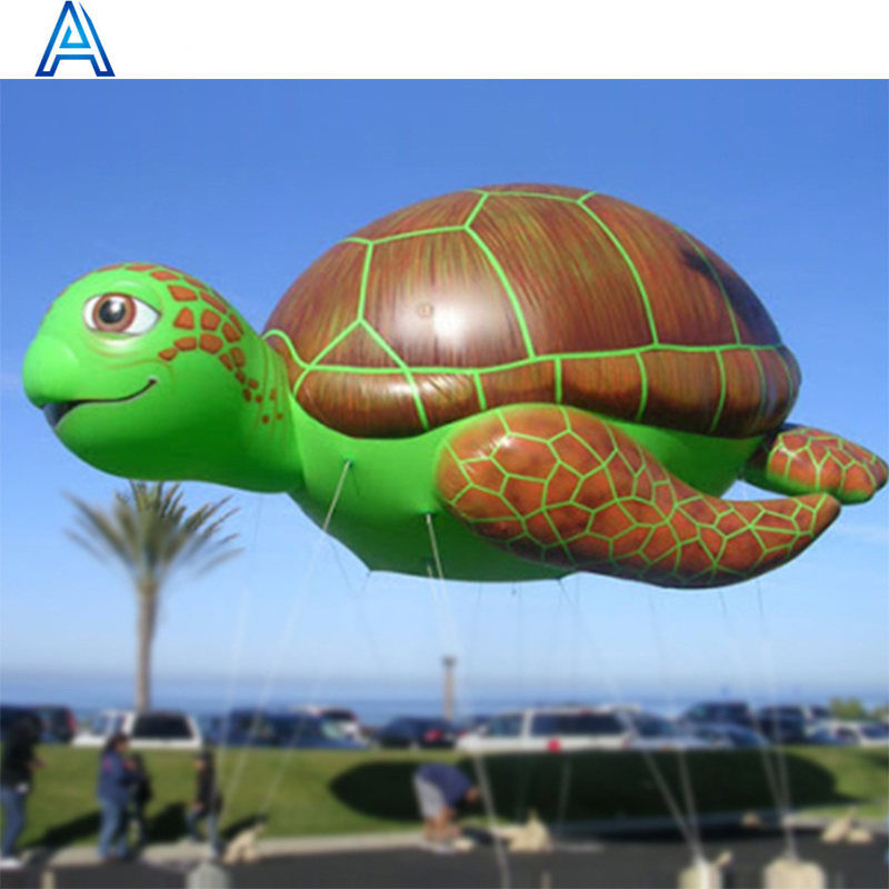 Huge large big giant OEM customize inflatable sky fly turtle tortoise animal 3D model for hanging inflatable balloon advertising