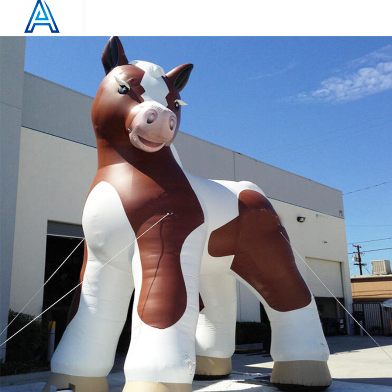 Huge high tall big large giant inflatable cartoon dairy cattle cow ox horse decorative decoration model