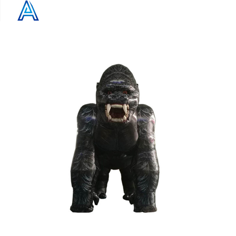 Customized giant large big size animal decoration inflatable gorilla costume for amusement park happy valley advertising