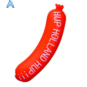 Lifelike PVC vinyl inflatable sausage hot dog model for inflatable food model