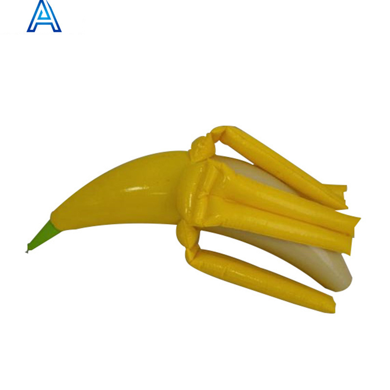 PVC inflatable banana model for lifelike fruit model toy customized advertising promotional toy