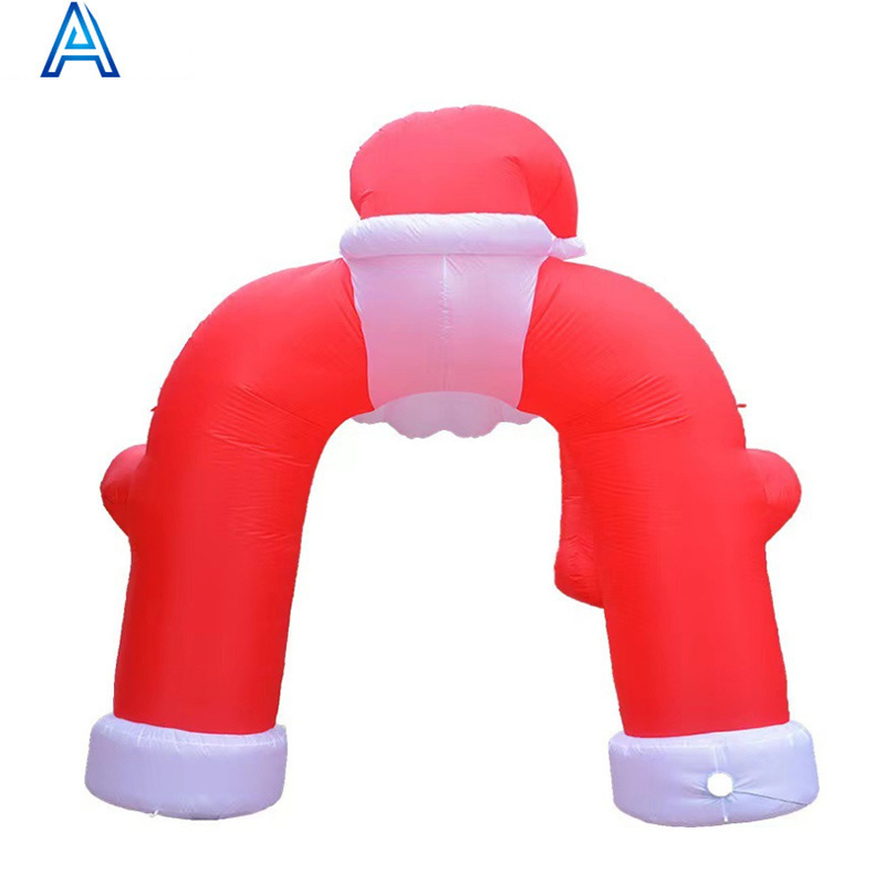 Christmas decoration huge big large inflatable Santa Claus snowman socks stocking decoration archway arch gate