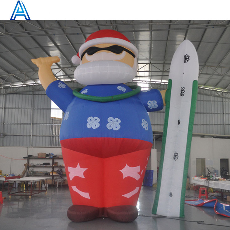 Custom size huge big large giant inflatable Christmas Santa Claus for air blown man woman boy girl model for Christmas