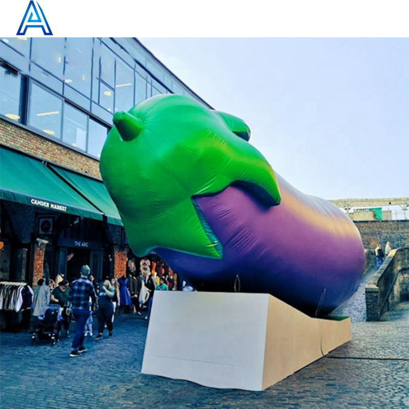 Square street shopping mall park zoo decoration advertising promotion decorative inflatable eggplant fruit vegetable model