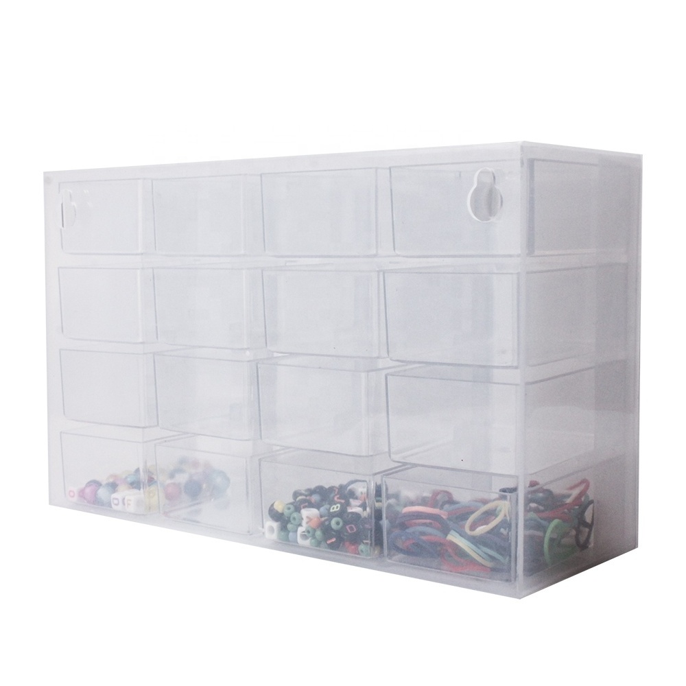 29625 16pcs Plastic multilayer Office desktop drawers Organizer storage cabinets For Home DIY Craft