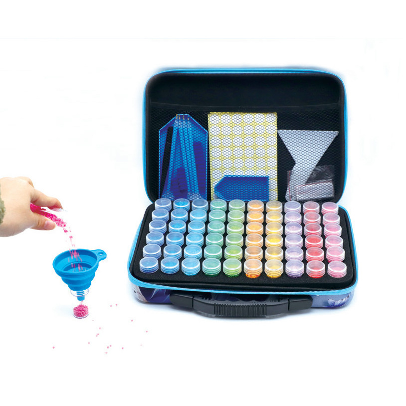 29674 Diamond Painting Storage Containers 60 Slot Diamond Painting Accessories And Tools With Shockproof Jars For Art Craft