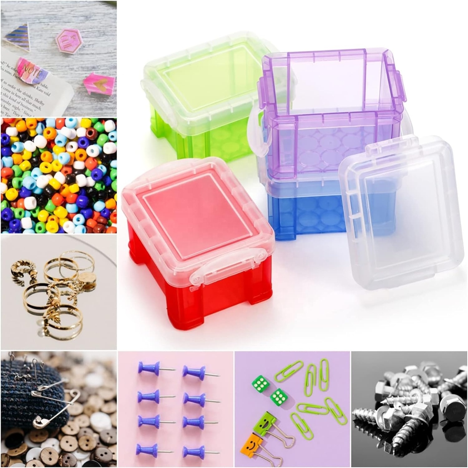 29626 16pcs mini Plastic Drawers Office Organizer sorting storage box drawer box storage box store parts