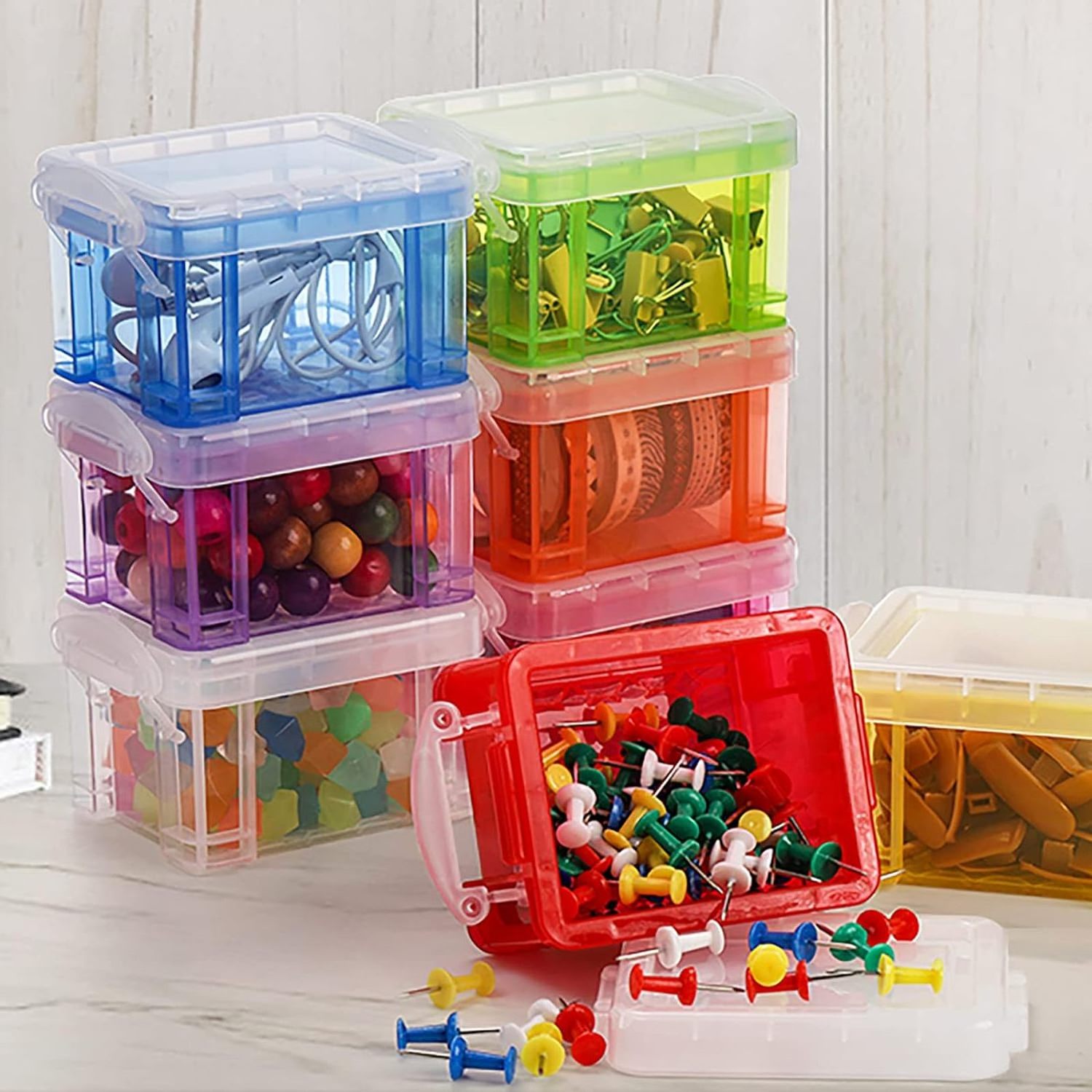 29626 16pcs mini Plastic Drawers Office Organizer sorting storage box drawer box storage box store parts