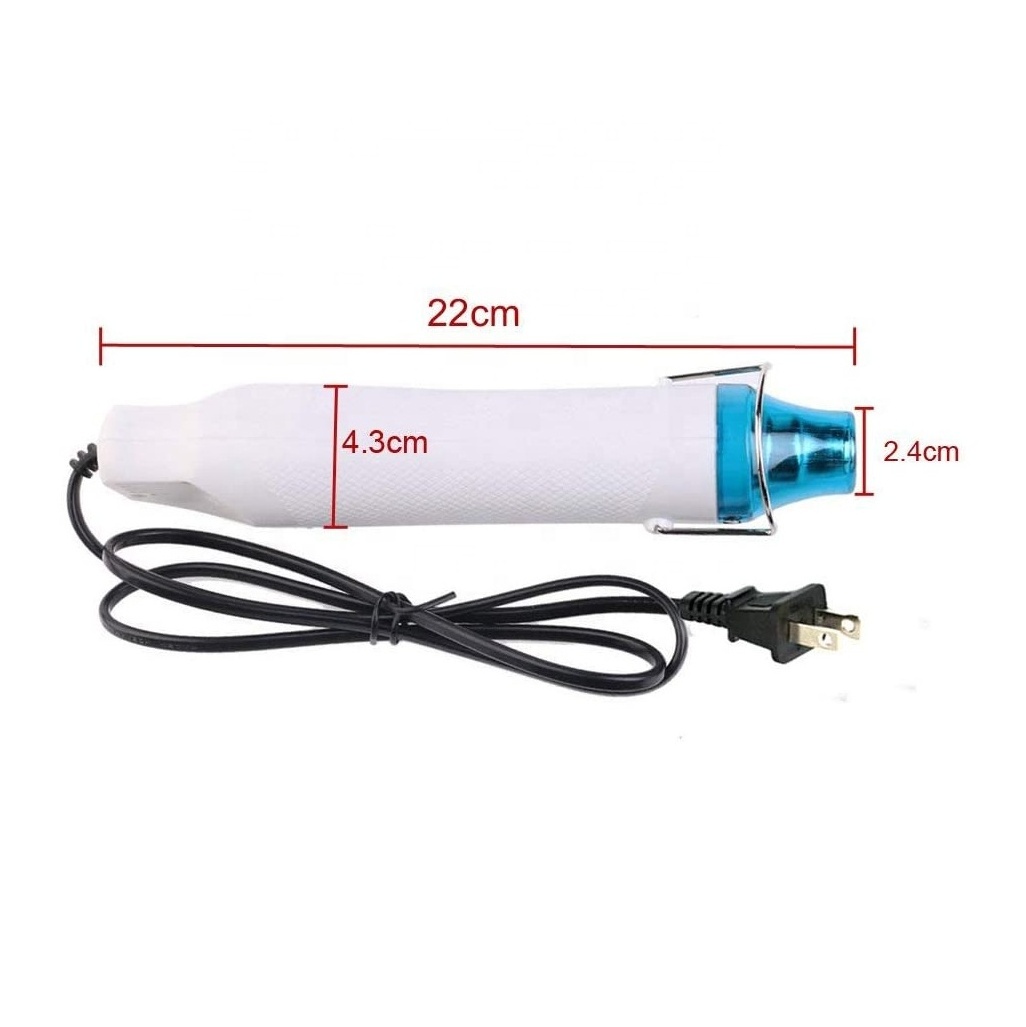 Heat Gun 300W Power MAX 200 Temperature DIY Use Electric Power Tool Portable Digital Mini Hot Air Gun with Seat Shrink Ariste