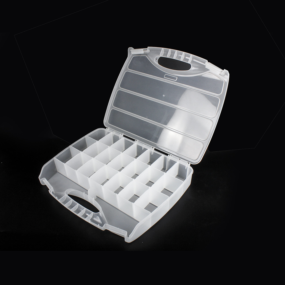 21990 High Quality  Storage box 21 space  Fishing accessory/findings/bead storage box with removable plastic dividers