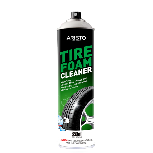 Aristo Tire Foam Cleaner, cleans , shines & protects 3 in 1 hot sale tire cleaner