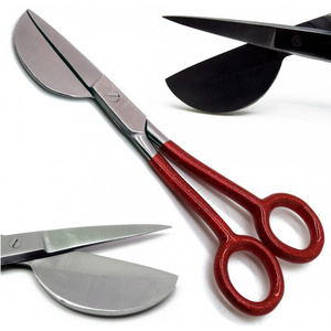 6" Duckbill Scissors Stainless Steel Repair Knife with 2" Carpet Nipping Working End Fabric / Sewing Shears Filaments Cutting