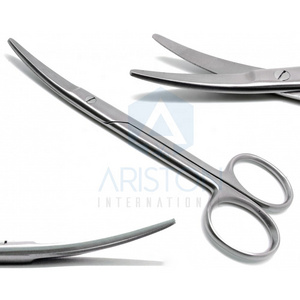 Hot Sale Ariston Medical Metzenbaum Blunt/Blunt Scissors Curved 6" Surgical Operating Veterinary Stainless Steel Instruments