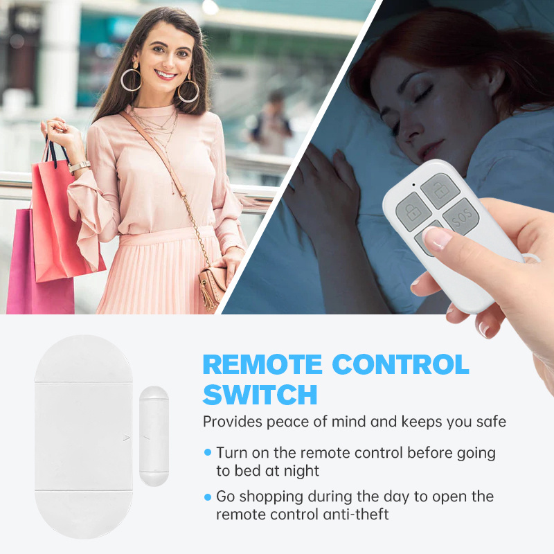 Smart Home Device Anti Theft Remote System Burglar Battery Operated Security Alarm System