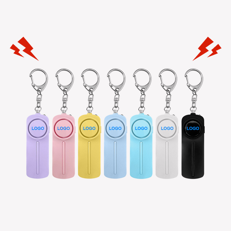 130Db Emergency Self Defense Attack Alarm Keychain Wearable Travel Personal Safety Gadget For Women