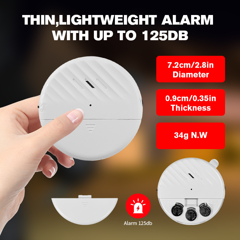 125Db Portable Anti Theft Home Security Broken Window System Burglar Wireless Door Vibration Alarm Sensor