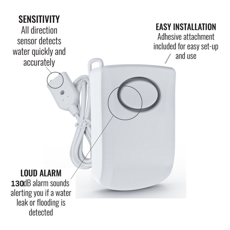 Water detect alarm wireless water sensor water leakage detector home security system