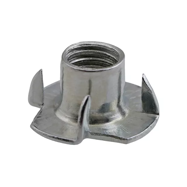 Reusable insert t nut M4 M5 M6 tnuts Tee pronged nut for swivel chair furniture nut Threaded Fastener