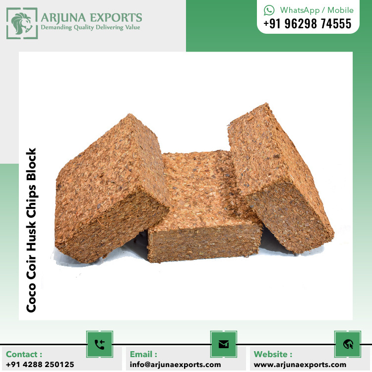 Factory Direct Supply Whole Sale Price Natural Coco Coir 5kg Husk Chips Bricks For Cucumber Crops