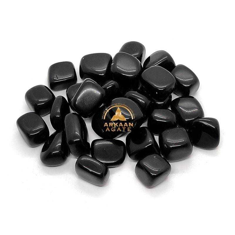 Wholesale Snowflake Obsidian Tumbled Stone Tumbled Black Snowflake Obsidian Crystal Black Volcanic Glass Polished Obsidi