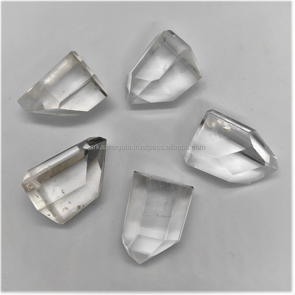 Wholesale Clear Quartz Crystal Point Crystal Gemstone Crystal Stone point  hand polished hand made sun shine for sale