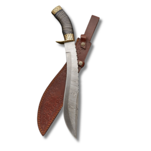 Custom High Quality Classic Wood Handle Damascus Steel Bowie Blade Outdoor Survival Knife on wholesale made in Pakistan