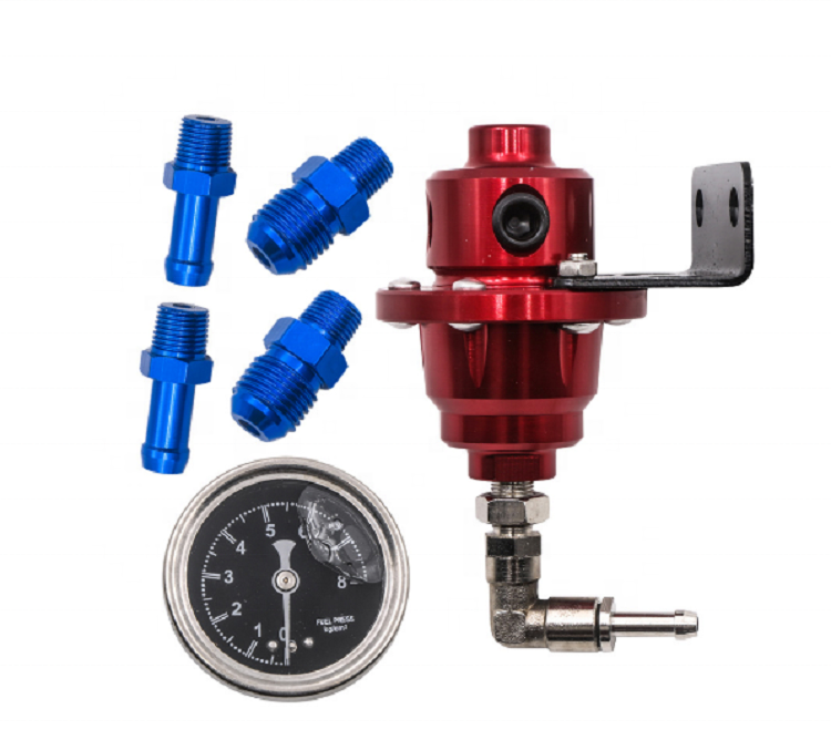 Automobile parts refitting adjustable fuel pressure regulating valve fuel supercharger universal pressure regulator with gauge