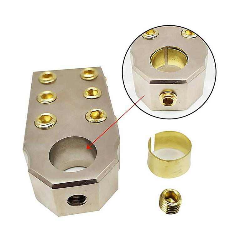 Terminals 1/0 Gauge AWG Lead-Acid Battery Terminals Clamp Positive and Negative