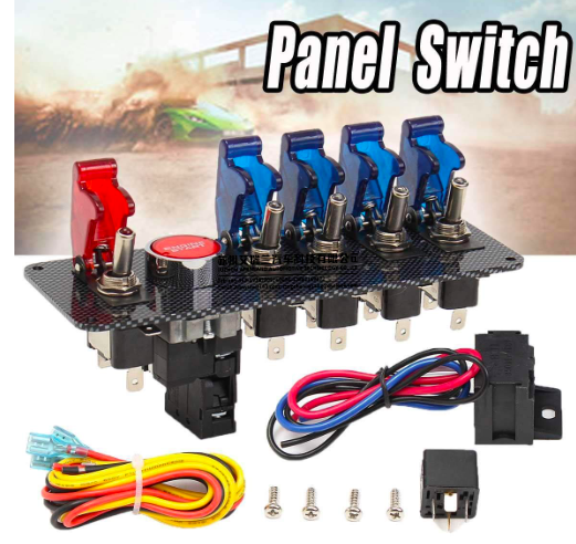 Race Car switch 12V 30 Amp  Master Engine Start Toggle Switch Panel