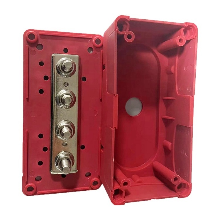 48V 300A M8/M10 Screw Terminals Power Distribution Block Heavy Duty Bus Bar Box Terminal Studs