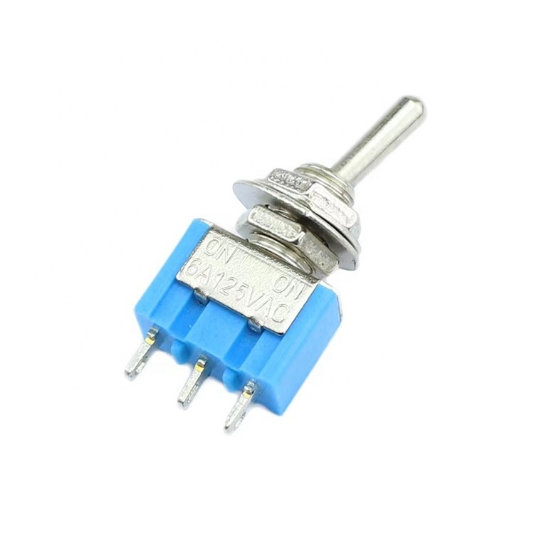 Light Blue Mini 3-pin Rocker Switch SPDT Switch 6A 125V Micro Toggle Switch MTS-102 103