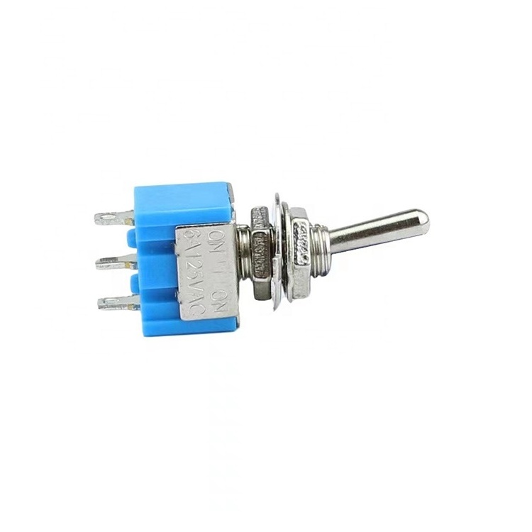 Light Blue Mini 3-pin Rocker Switch SPDT Switch 6A 125V Micro Toggle Switch MTS-102 103