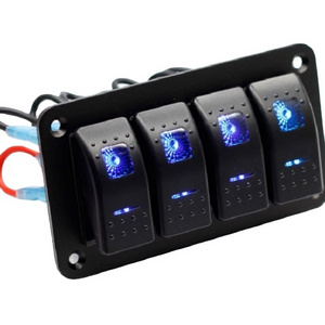 Factory 4 gang switch panel for car and 12V boat panel switch