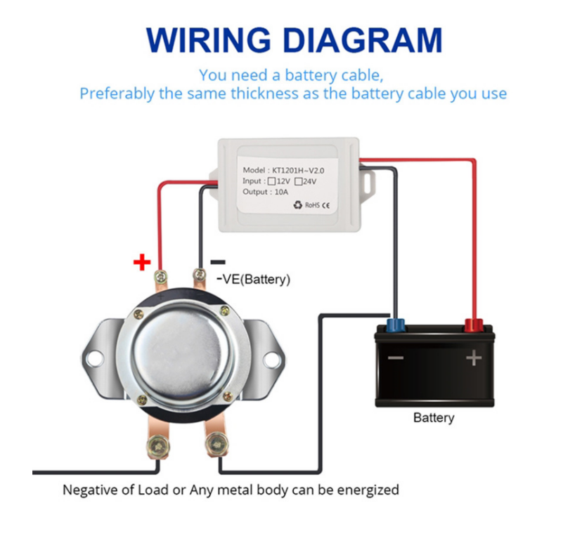 Wireless Remote Control 12V 180A Isolator Battery Disconnect Car Auto Battery Switch